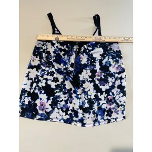 Express Floral & Black Mixed‑Fabric Cami – Size M thumbnail 3