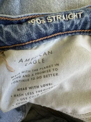 American Eagle 90sStraight Distressed Women's Jeans~12 thumbnail 3