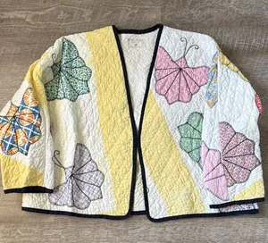 Little Bit Different By Lynne Valentine Butterly Quilt Jacket OS thumbnail 1