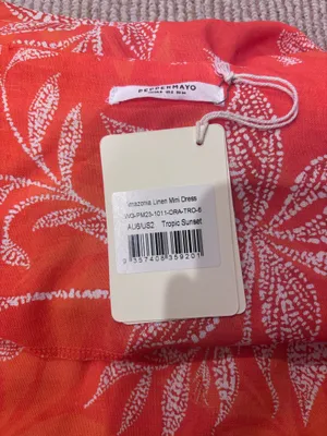 Peppermayo Amazonia Linen Mini Dress In Tropic Sunset thumbnail 3