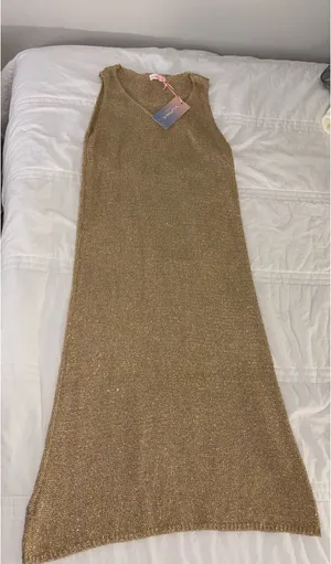 Gold Dress Size S/M thumbnail 1