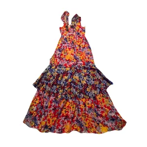 Lulu's Vibrant Asymmetrical Floral Dress S thumbnail 9