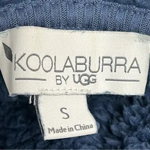 Koolaburra by Ugg Plush hooded Cardigan Size S Blue Oversized Open Front Pockets thumbnail 7