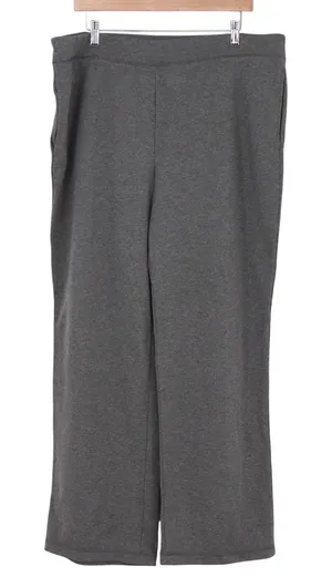 Ruby Rd Pants Womens XL Shades Of Gray Medium Gray Wide Leg Knit New thumbnail 1