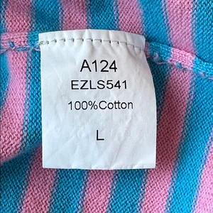 Lillusory Turquoise & Pink Henley Sweater with Green Accents size L thumbnail 9