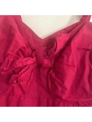 Love Riche Red Sweetheart A Line Coquette Dress Twist Front thumbnail 3