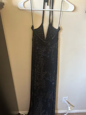 Express Black Floral Maxi Dress  thumbnail 2