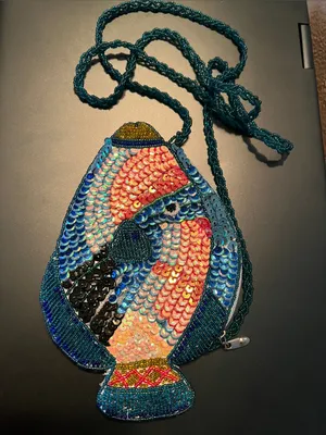 Maui by design tropical Sequin Fish Mini Crossbody Bag in Multicolor thumbnail 3