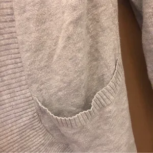 Sans Souci Open Front Ribbed Pocket Cardigan Grey Small‎ thumbnail 6