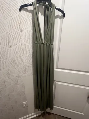 12th TRIBE HALTER JUMPSUIT FLOWY WIDE LEG BODYCON BADDIE FESTIVAL SML thumbnail 15