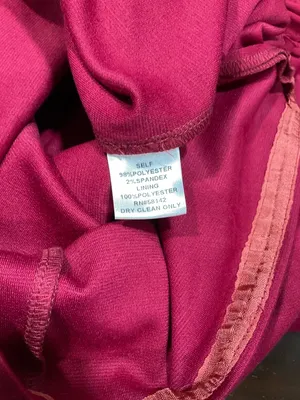 Nwt London‎ Times Maroon Rosette Dress thumbnail 5