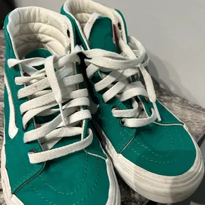 Unisex Vans Teal High-Top Sneakers Men’s 5.5 or Women’s 7.0 thumbnail 1