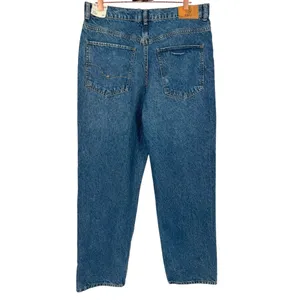 NWT Free People Zane Mid Rise Straight Leg Jeans Button‎ Fly Blue Denim Size 30 thumbnail 6
