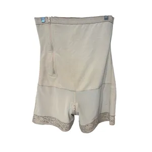 Shapellx AirSlim Postpartum Side Zipper Support Shorts Beige XL Shapewear thumbnail 3