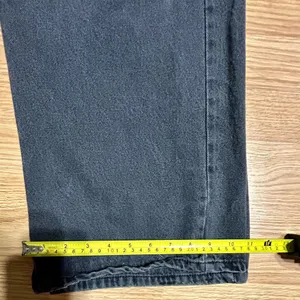 Forever 21 🏷️🏷️Women 33 Black wash, high rise, wide leg denim jeans thumbnail 9