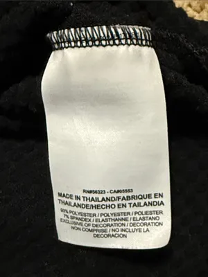 Nike Black Long Sleeve Half-Zip Pullover with White Swoosh thumbnail 4