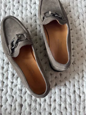 Elizabetta Taupe Suede Loafers, size 38 (7.5/8) thumbnail 4