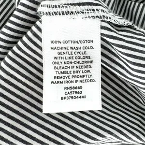 BP Stripe‎ Cold Shoulder Blouse with Ruffle Detail Grey White Size XS thumbnail 6