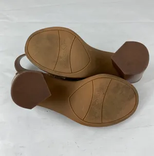 Taupe Suede Heeled Sandals thumbnail 5