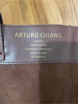Arturo Chiang Leather Knee High Block Heel Riding Boots Brown Women’s Size 7.5 thumbnail 9
