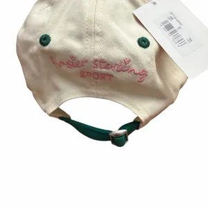 Frasier Sterling Stylish Women's Cap with Tennis Emblem - Green and White thumbnail 2