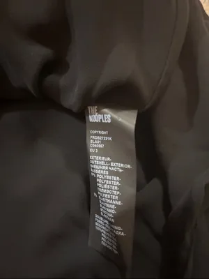 The Kooples Black Wrap Mini Dress thumbnail 8