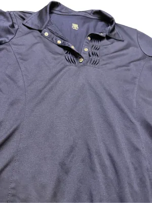 💙⛳ Tail Golf Performance Polo‎ Shirt Medium Athletic Snap Front ⛳💙 Blue thumbnail 3