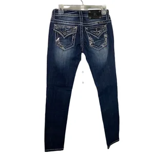 New Miss Me Jeans Women’s Size 26 skinny Denim Embellished flap Pockets‎ thumbnail 5