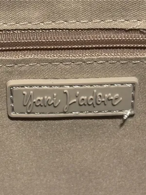 NWT Yani J'adore Elysian Collection Tote Bag Taupe Gold Hardware Convertible thumbnail 6