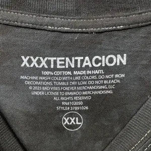 XXXTentacion Sitting Down Portrait "The Revenge Tour" Black Tie Dye T-Shirt XXL thumbnail 4