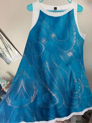 🐙👗 Women’s Boho Octopus Print Tank Dress – NEW! 👗🐙 thumbnail 7