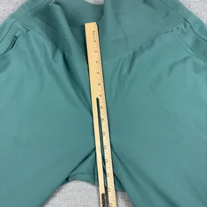Athleta Venice Pants Womens XL Teal Green High Rise Wide Leg Stretch Pull On thumbnail 5