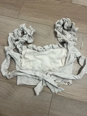 Linen tie back top  thumbnail 2
