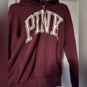 Vintage Victoria's Secret PINK Half-Zip Hoodie Size Medium thumbnail 3