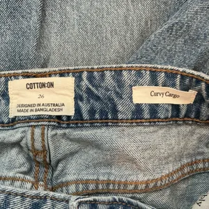 Cotton‎ On Curvy Cargo Jeans Womens 26 Blue Excellent Wide Leg High Rise Utility thumbnail 4