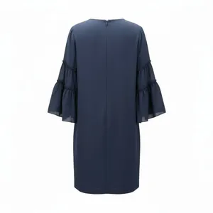 Navy Blue‎ Flare Party Cocktail Wedding Bridesmaid Church Office Dress Plus 18 thumbnail 3