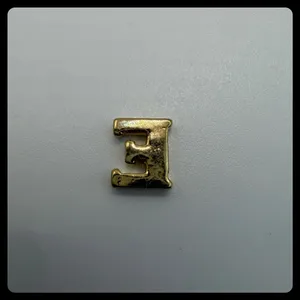 Origami Owl Letter E Floating Locket Charm Womens Gold Crystal Initial Jewelry thumbnail 2