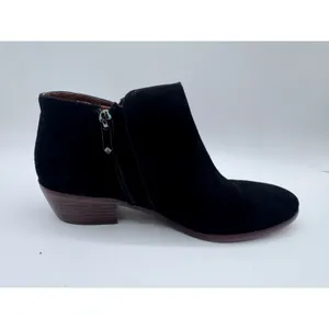 Sam Edelman‎ Ankle Boots Women's Suede Side Zip Pointed Toe Black 8M thumbnail 5
