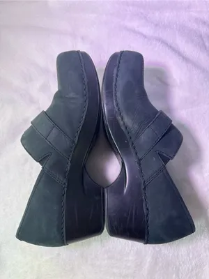 Dansko Black Buckle Clog Flats thumbnail 8