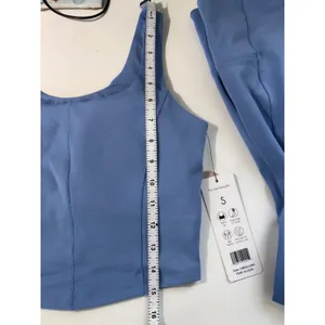 Harmony & Balance Blue Activewear Set Crop Top High Waist Leggings NWT‎ Small thumbnail 10