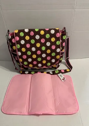 Belvah Messenger Style Diaper Bag With Changing Pad New With Tag thumbnail 1