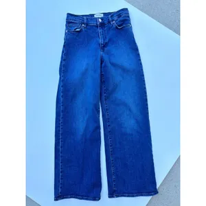 FRAME Le Slim Palazzo High Rise Wide Leg Jeans Thunderstorm Blue Size 28 thumbnail 2