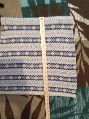 Polo Ralph Lauren Silk Cotton Fair Isle Sweater Skirt Equestrian Nordic Cottage thumbnail 9
