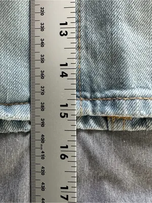 Zara Distressed Light Wash Denim Mini Skirt Size XS 24 NWT Raw Hem thumbnail 9