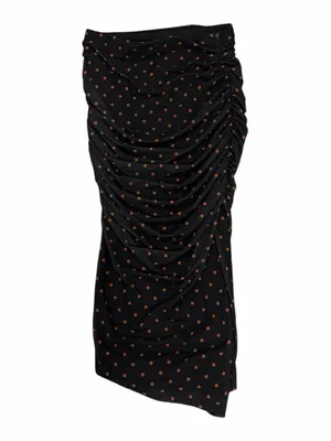AFRM Riley Skirt With Sepia Dot thumbnail 6