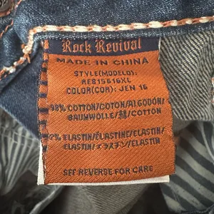 Rock Revival Jen Boot Cut Jeans Womens 31 Stretch Denim Blue Studded Flap Pocket thumbnail 12