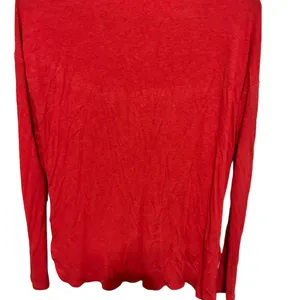 Bordeaux red long sleeve ribbed shirt size small thumbnail 5