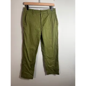 Boden Womens‎ High Rise Tapered Chino Pants Olive Green R0489 US 6P thumbnail 3