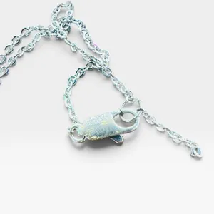 Dior Silver Tone Heart Pendant Pearl Charm Chain Necklace Love Logo Jewelry thumbnail 4
