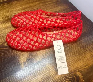 No boundaries red jelly flats size 9 thumbnail 1